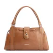 Bolsa Tote Cadeado Couro Marrom Claro - imagem 1