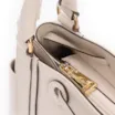 Bolsa Tote Cadeado Couro Off White - imagem 5