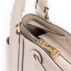 Bolsa Tote Cadeado Couro Off White - imagem 5