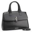 Bolsa Tote Cadeado Couro Preto - imagem 3