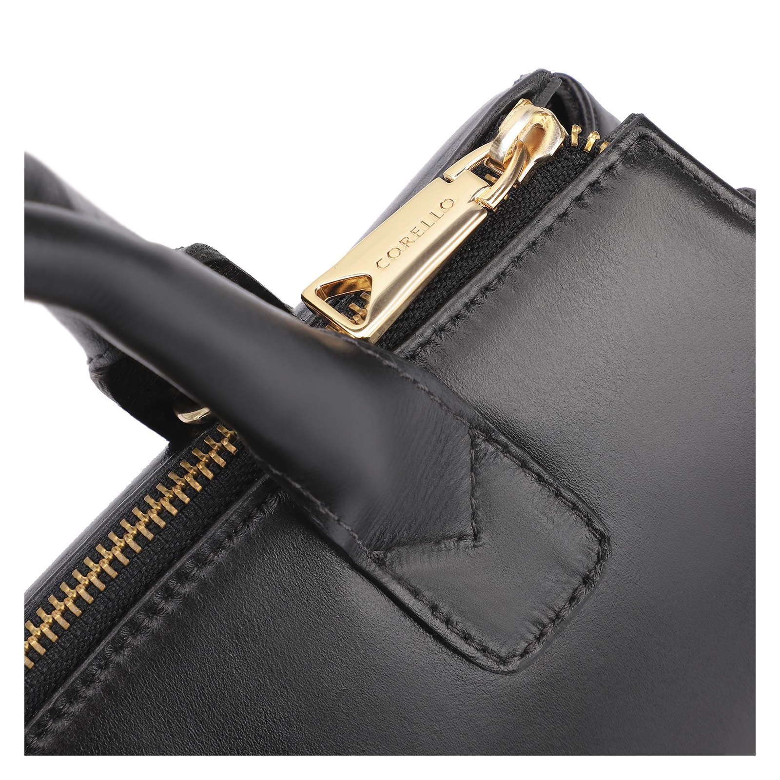 Bolsa Tote Cadeado Couro Preto