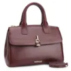 Bolsa Tote Cadeado Couro Vinho - imagem 3