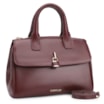 Bolsa Tote Cadeado Couro Vinho - imagem 3