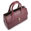 Bolsa Tote Cadeado Couro Vinho - imagem 5