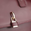 Bolsa Tote Cadeado Couro Vinho - imagem 8