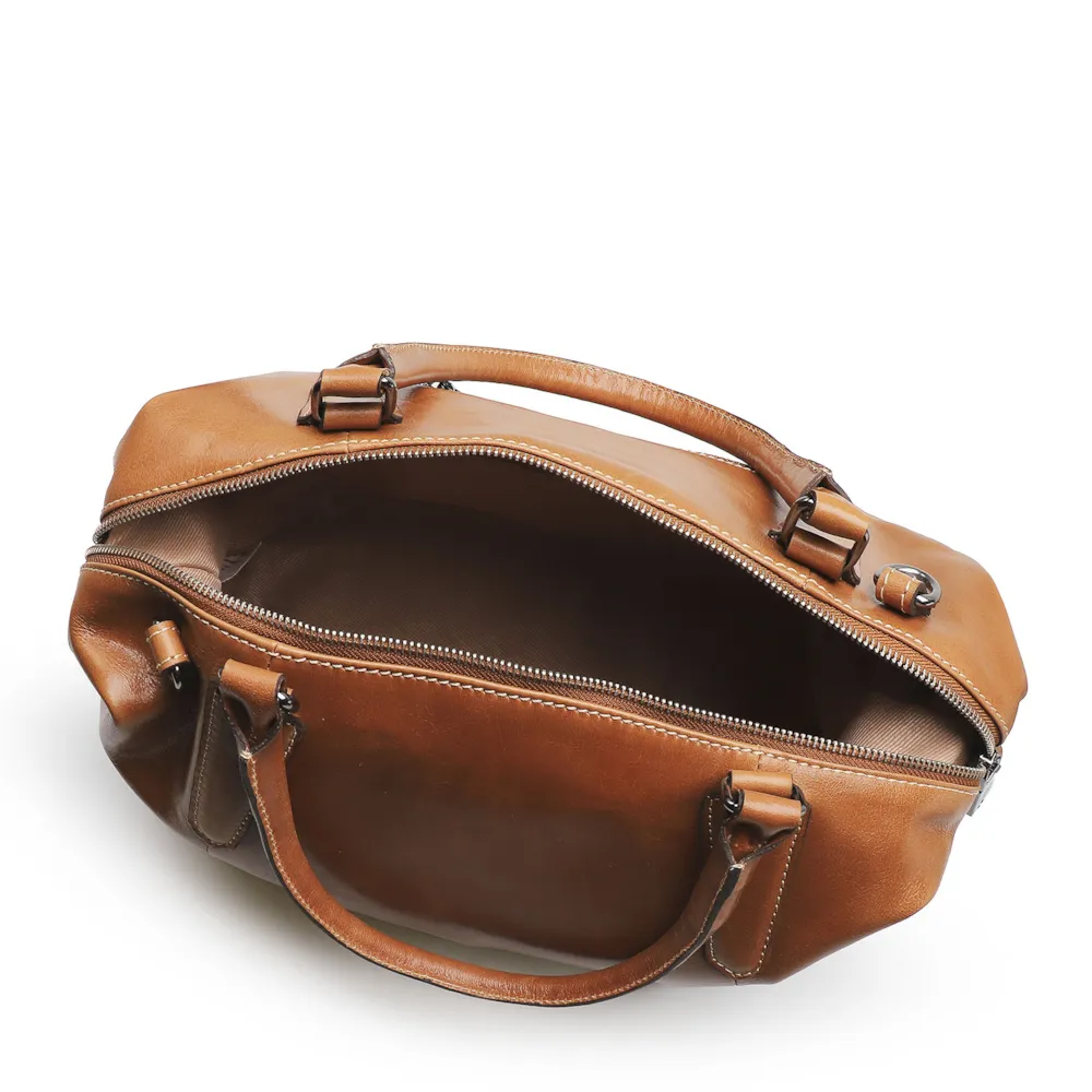 Bolsa Tote Caramelo/Faixa Azul - imagem 4