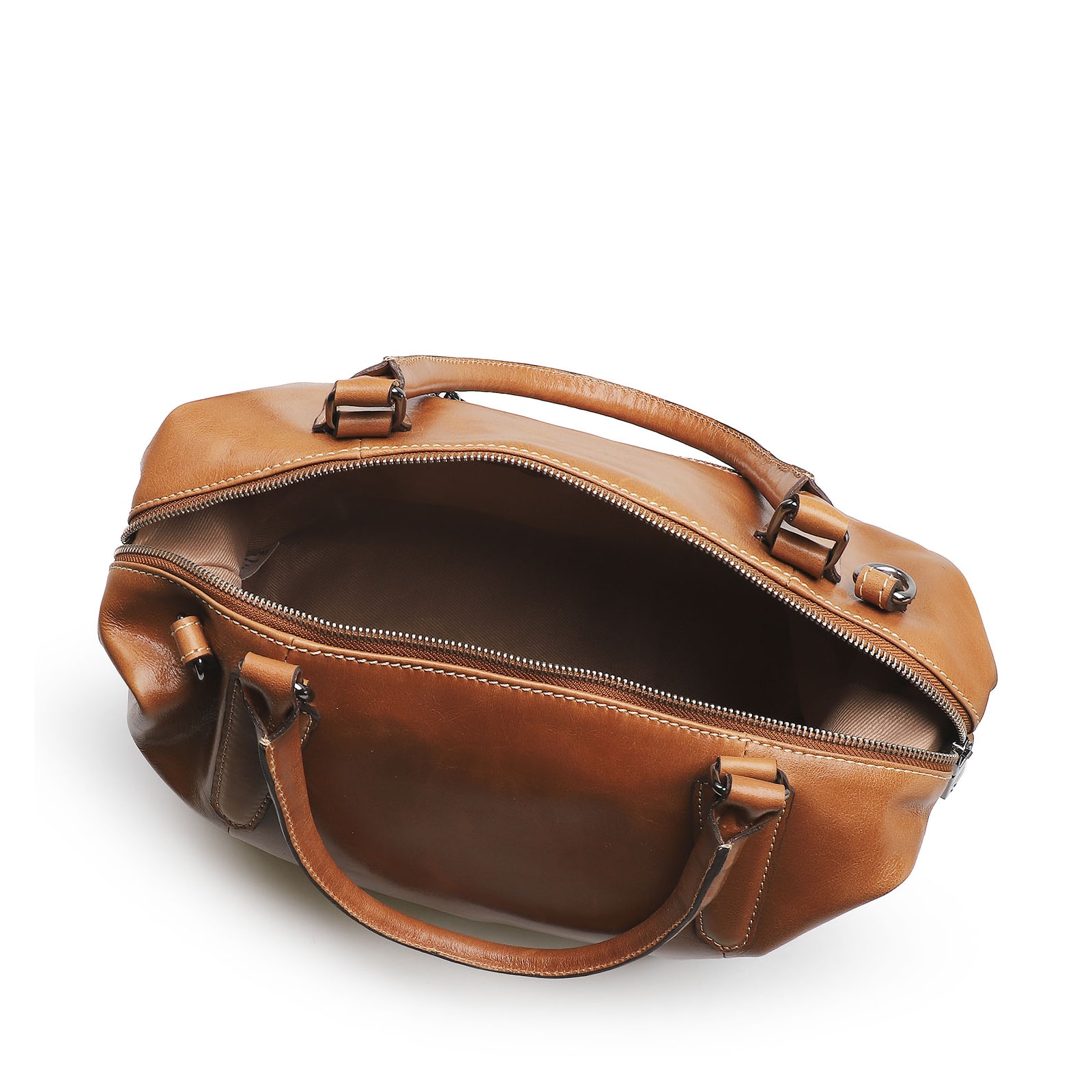 Bolsa Tote Caramelo/Faixa Azul