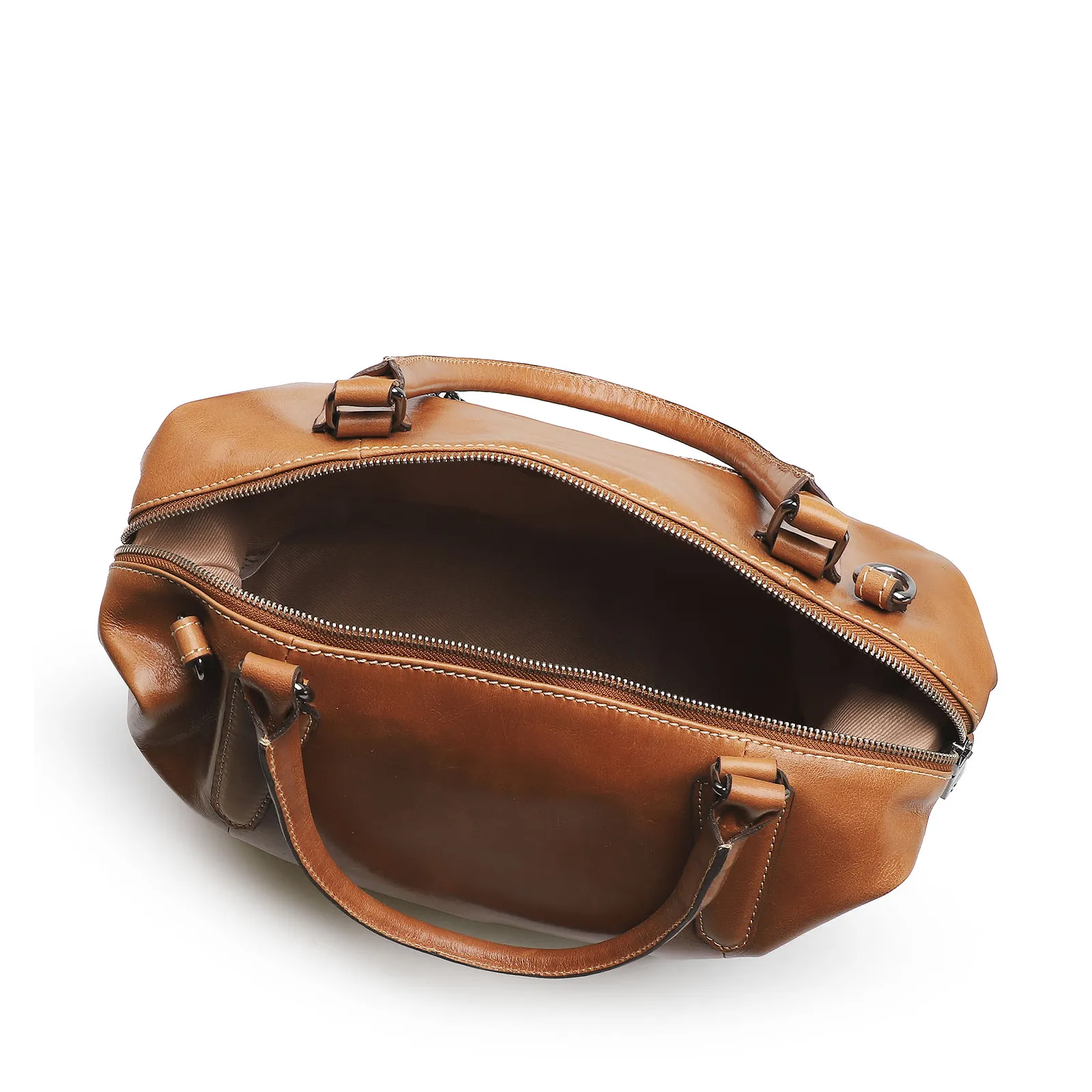Bolsa Tote Caramelo/Faixa Azul