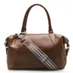 Bolsa Tote Caramelo/Faixa Azul - imagem 1