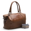 Bolsa Tote Caramelo/Faixa Azul - imagem 2