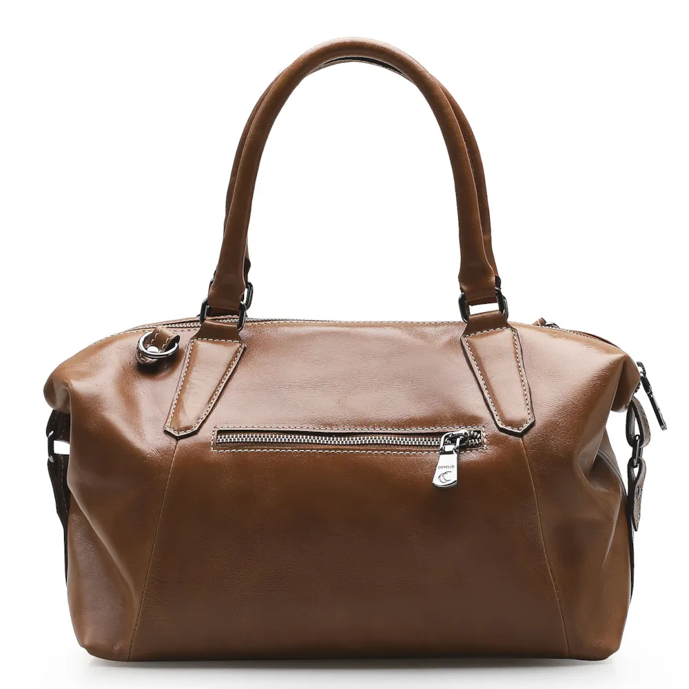 Bolsa Tote Caramelo/Faixa Azul - imagem 3
