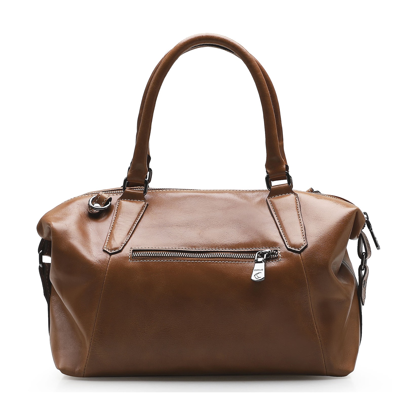 Bolsa Tote Caramelo/Faixa Azul