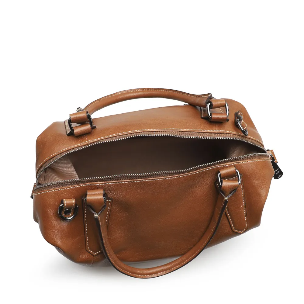 Bolsa Tote Caramelo/Faixa Off White - imagem 4