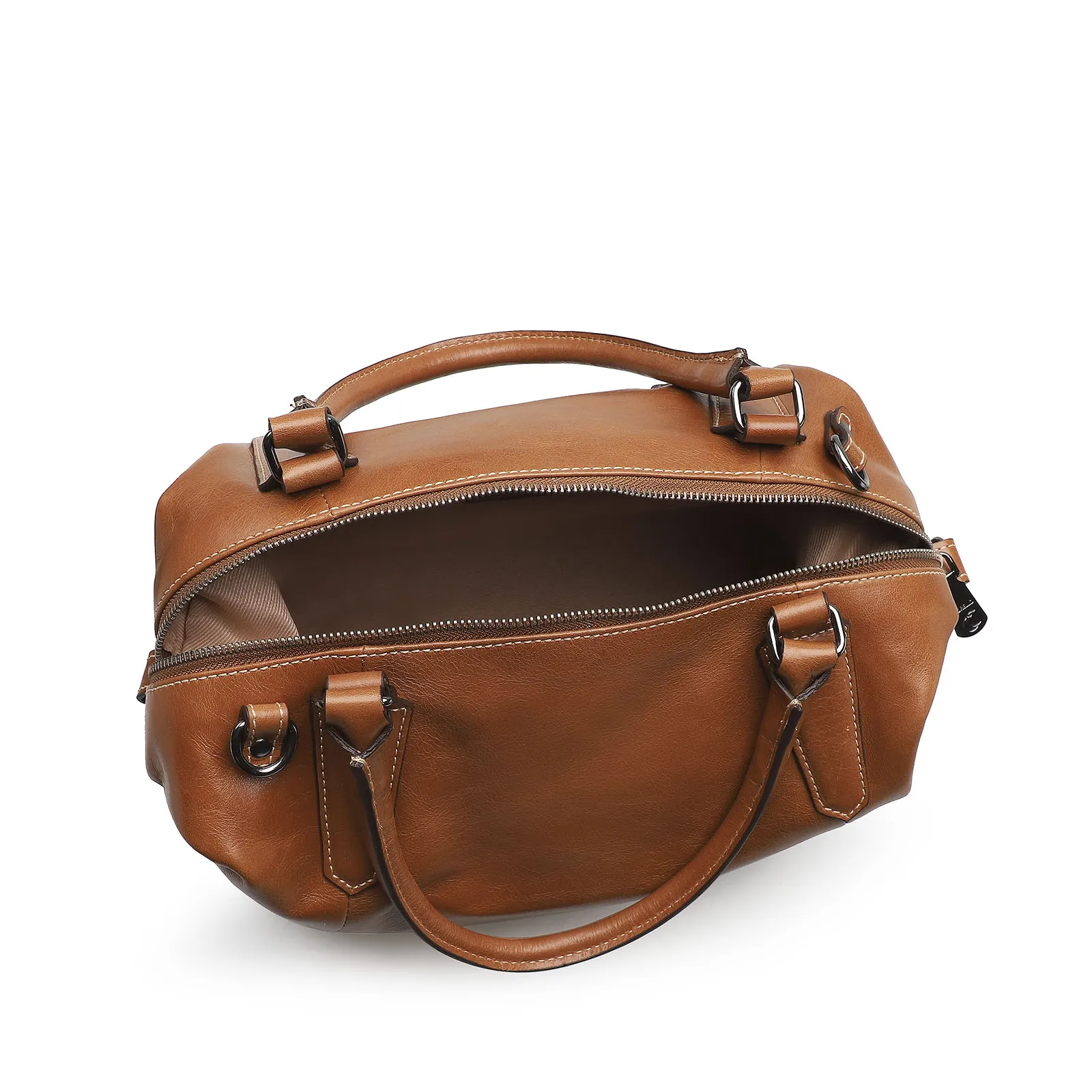 Bolsa Tote Caramelo/Faixa Off White