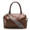 Bolsa Tote Caramelo/Faixa Off White - imagem 1