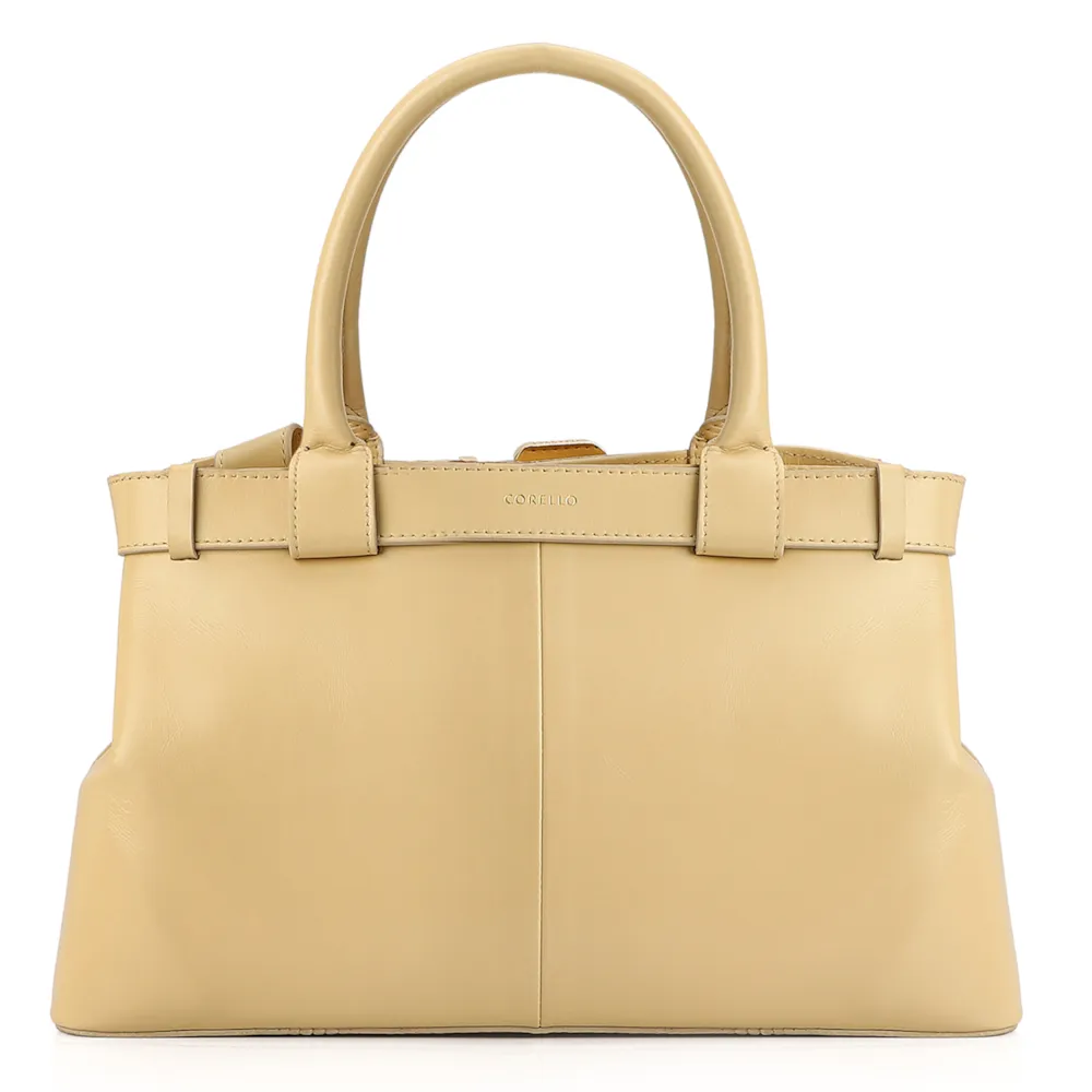 Bolsa Tote Couro Amarelo - imagem 4