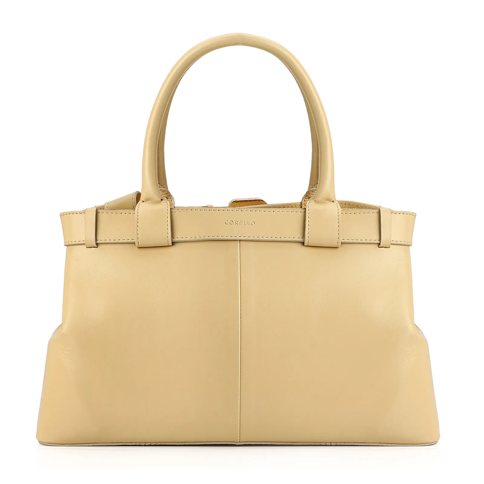 Bolsa Tote Couro Amarelo