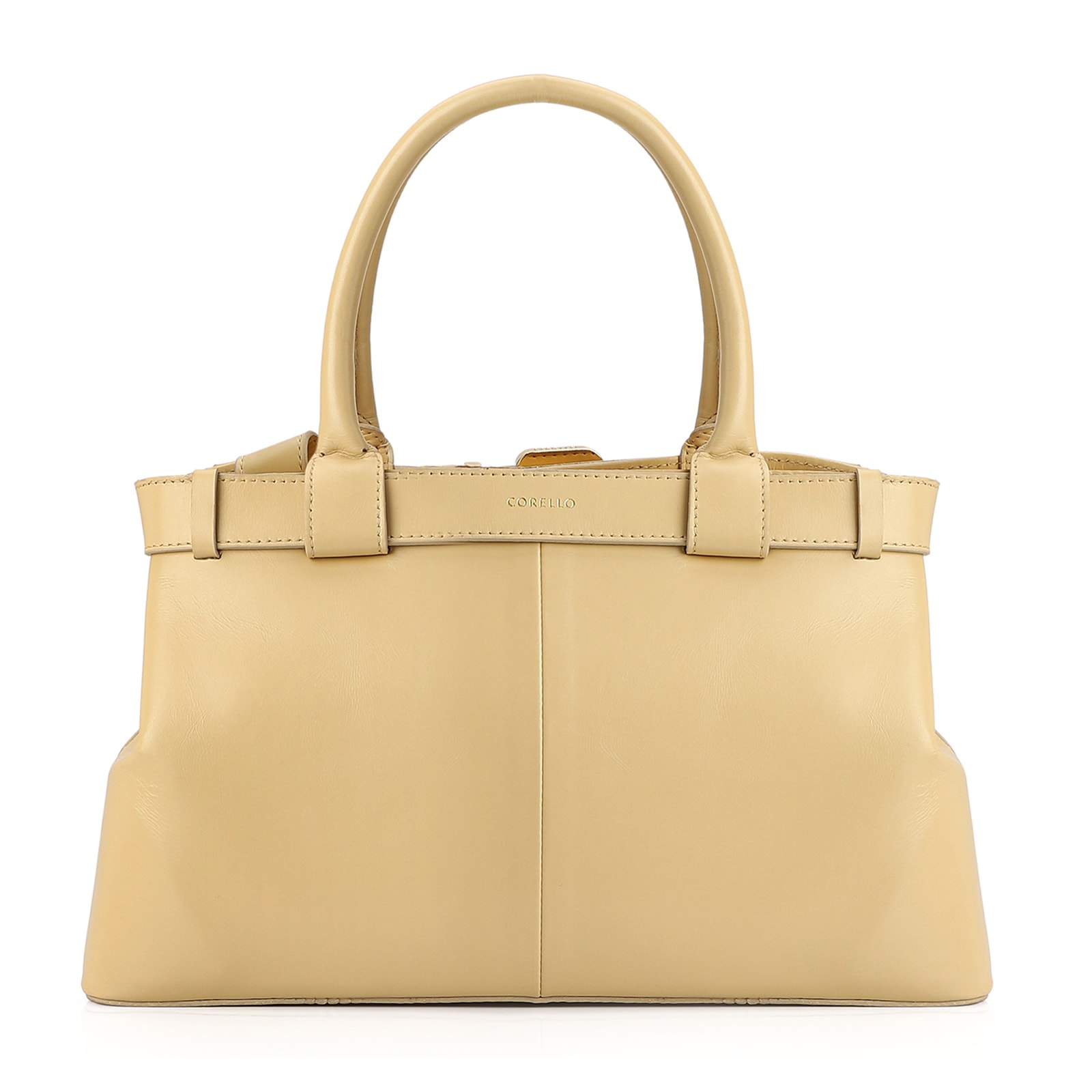 Bolsa Tote Couro Amarelo