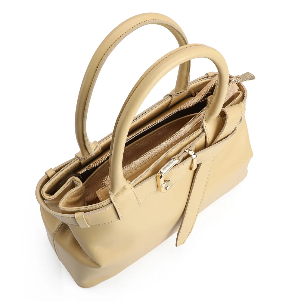 Bolsa Tote Couro Amarelo - imagem 5
