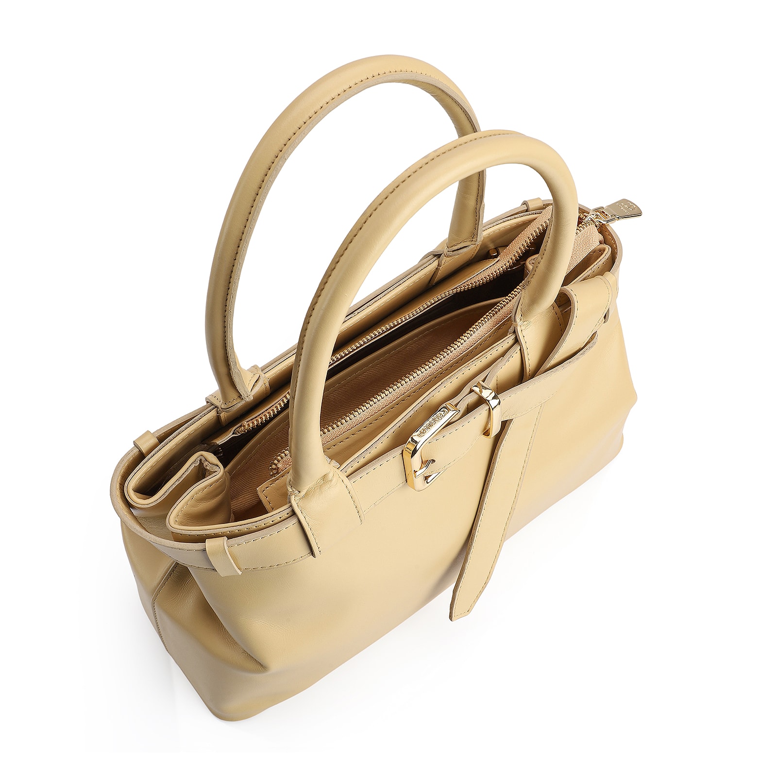Bolsa Tote Couro Amarelo