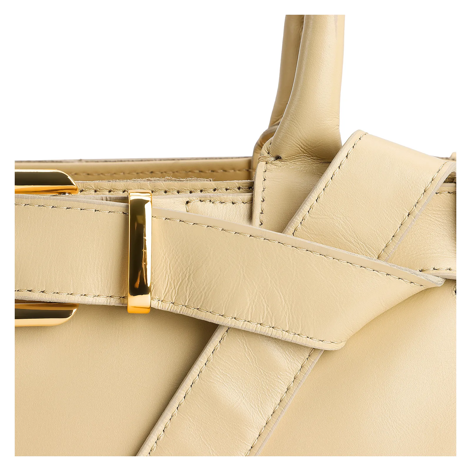 Bolsa Tote Couro Amarelo