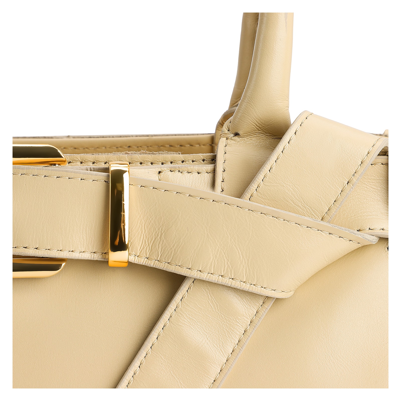 Bolsa Tote Couro Amarelo