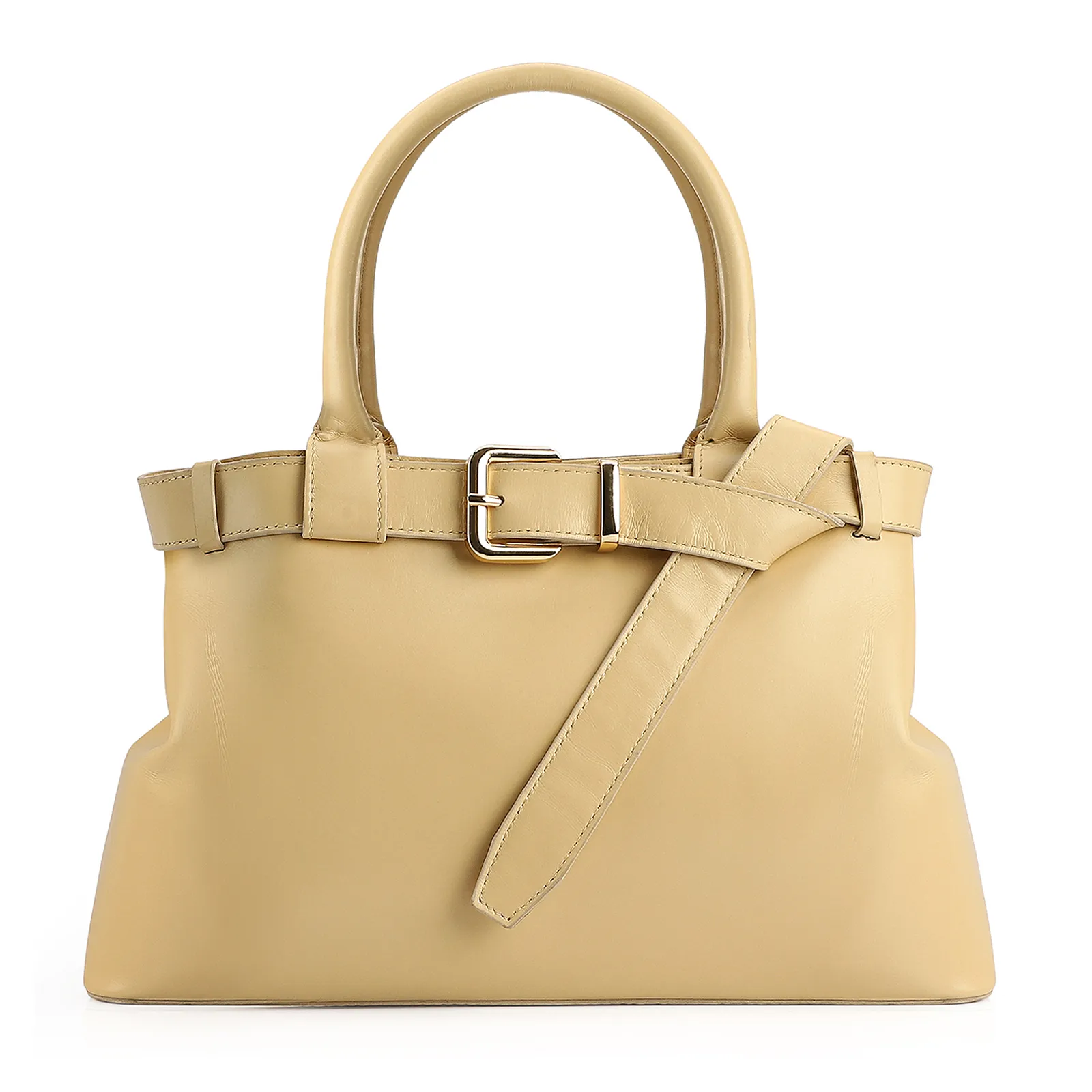 Bolsa Tote Couro Amarelo