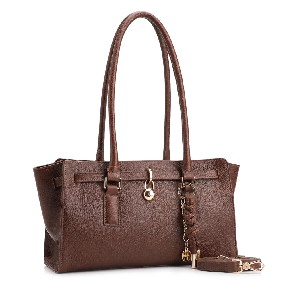 Bolsa Tote Couro Antique Marrom - imagem 3
