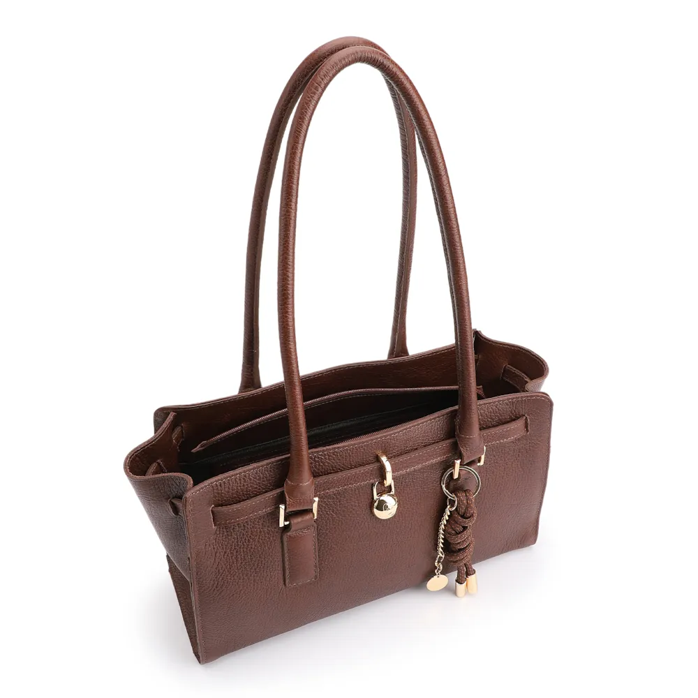 Bolsa Tote Couro Antique Marrom - imagem 5