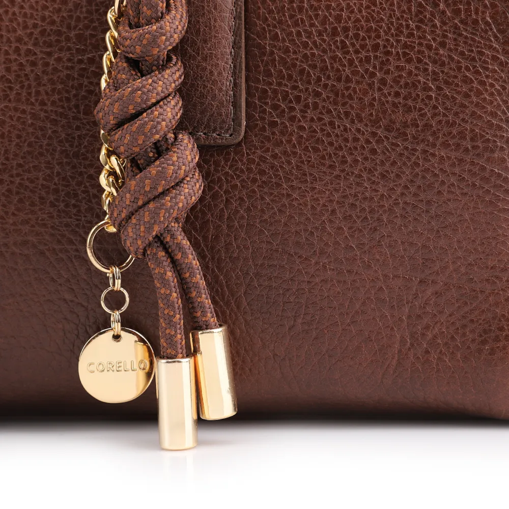 Bolsa Tote Couro Antique Marrom - imagem 9