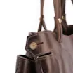 Bolsa Tote Couro Antique Marrom Escuro - imagem 5