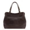 Bolsa Tote Couro Antique Marrom Escuro - imagem 3