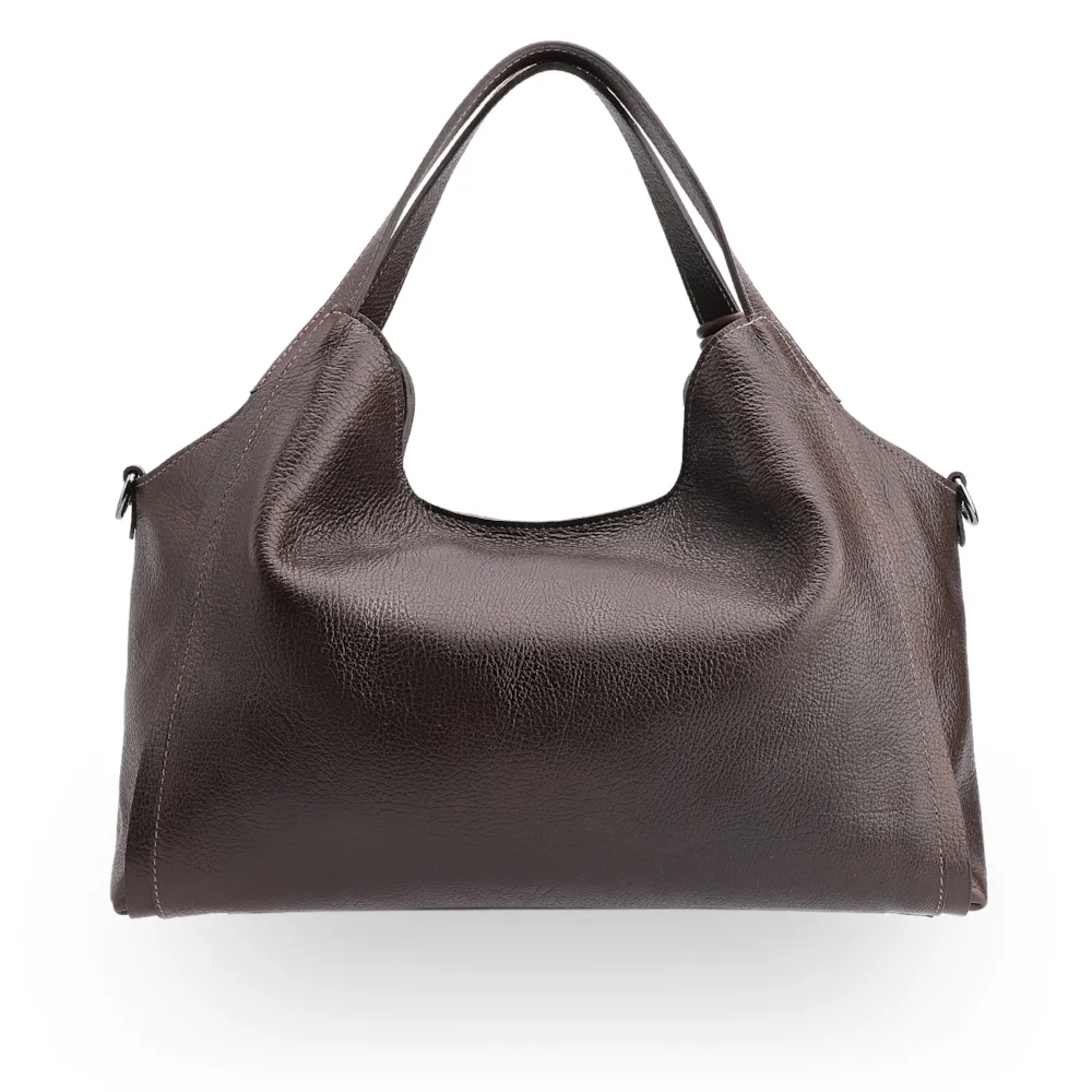 Bolsa Tote Couro Antique Marrom Escuro - imagem 4