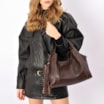 Bolsa Tote Couro Antique Marrom Escuro - imagem 2