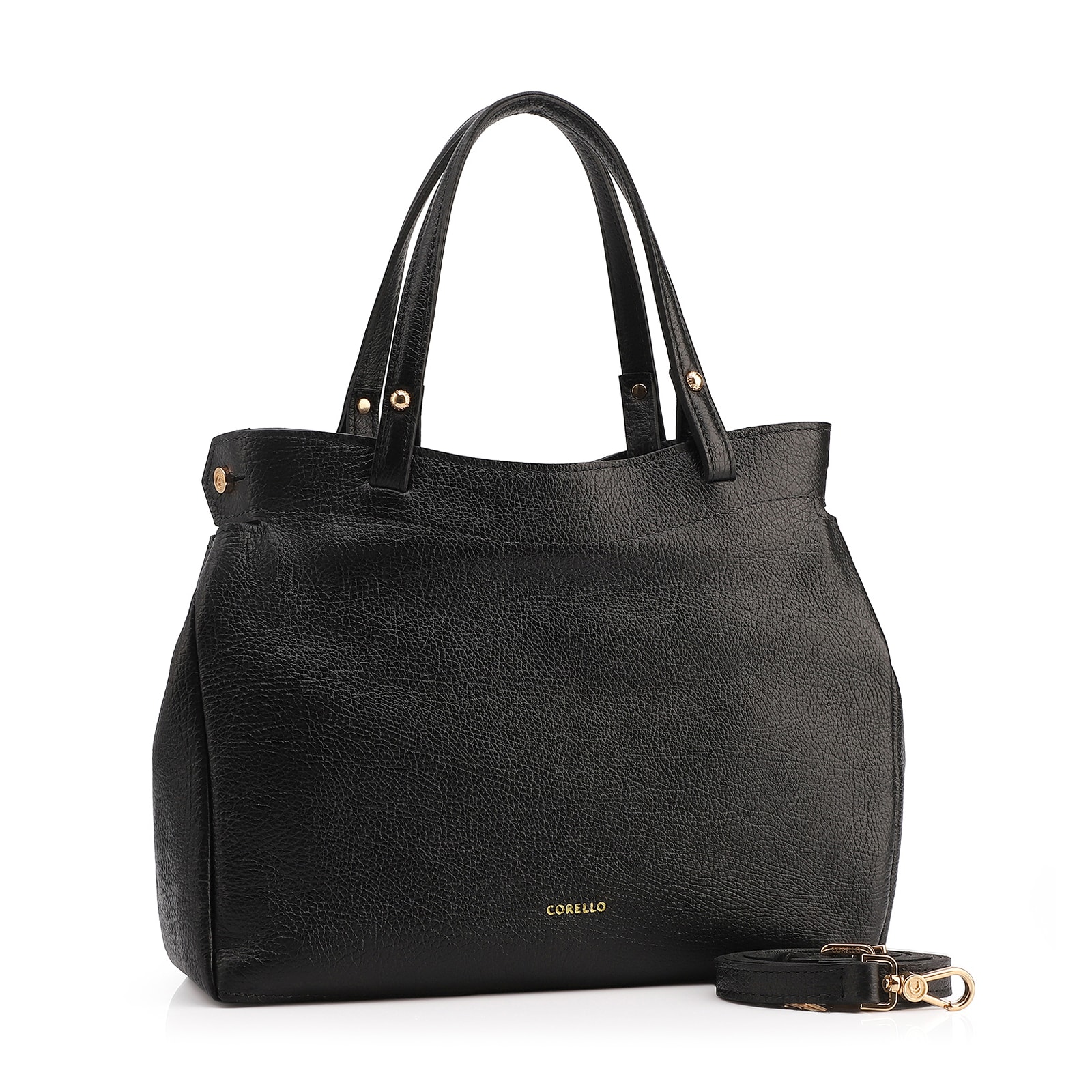 Bolsa Tote Couro Antique Preto