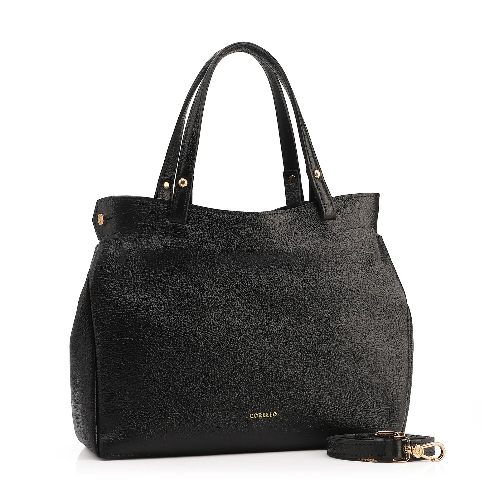 Bolsa Tote Couro Antique Preto