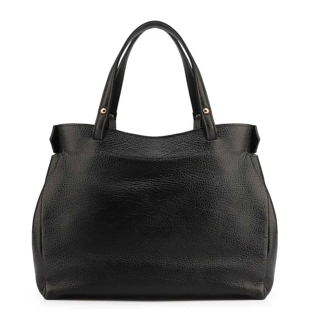 Bolsa Tote Couro Antique Preto - imagem 3