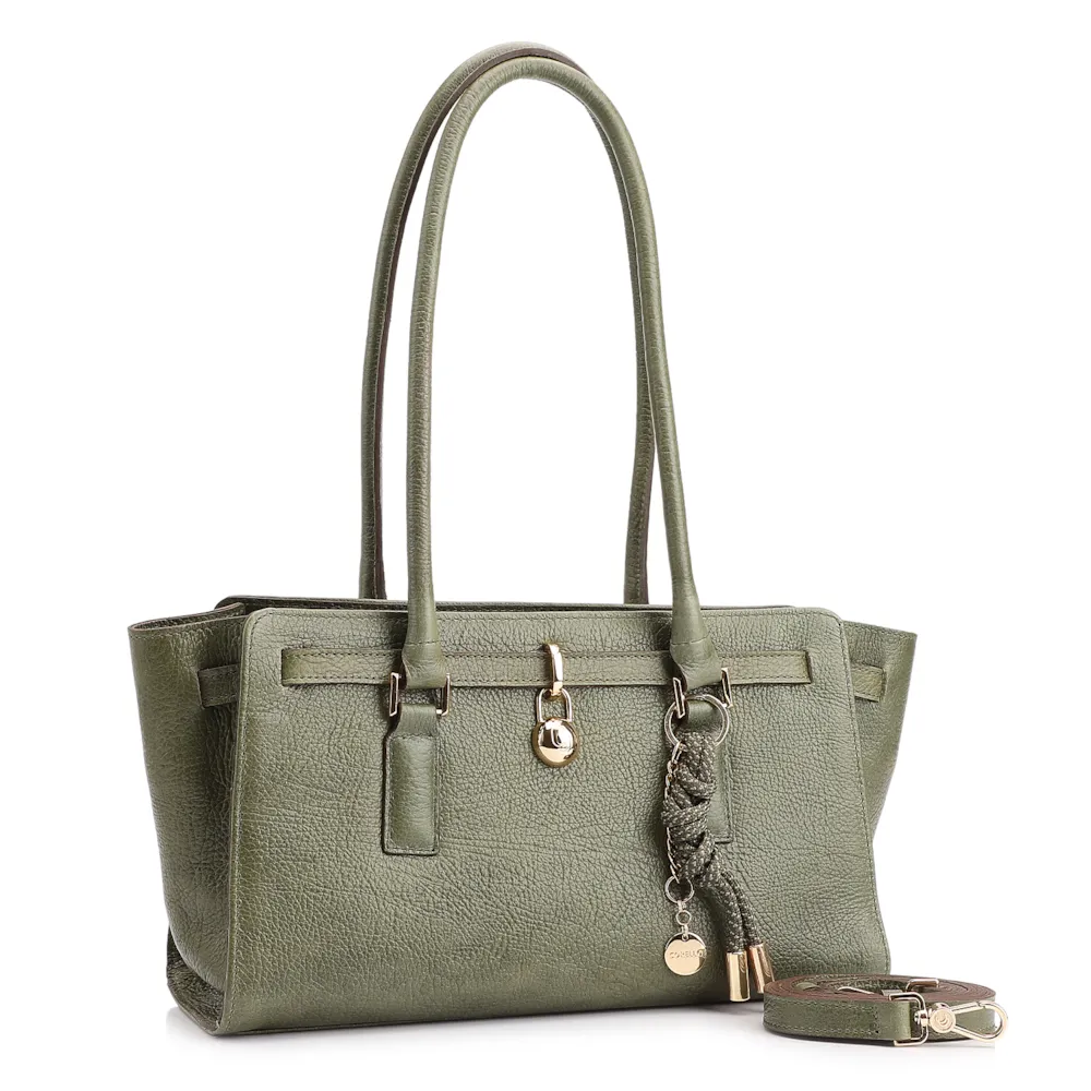 Bolsa Tote Couro Antique Verde - imagem 2