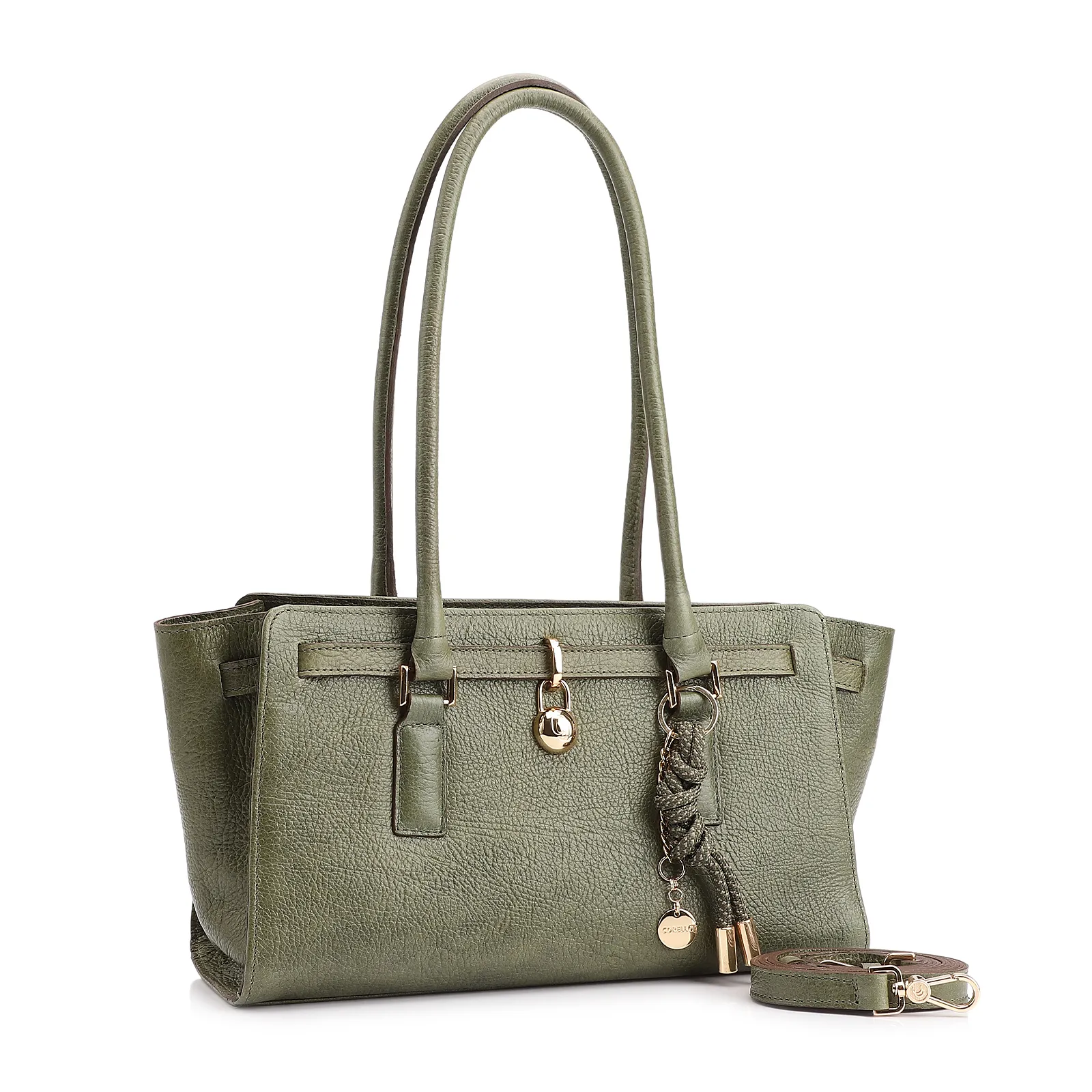 Bolsa Tote Couro Antique Verde