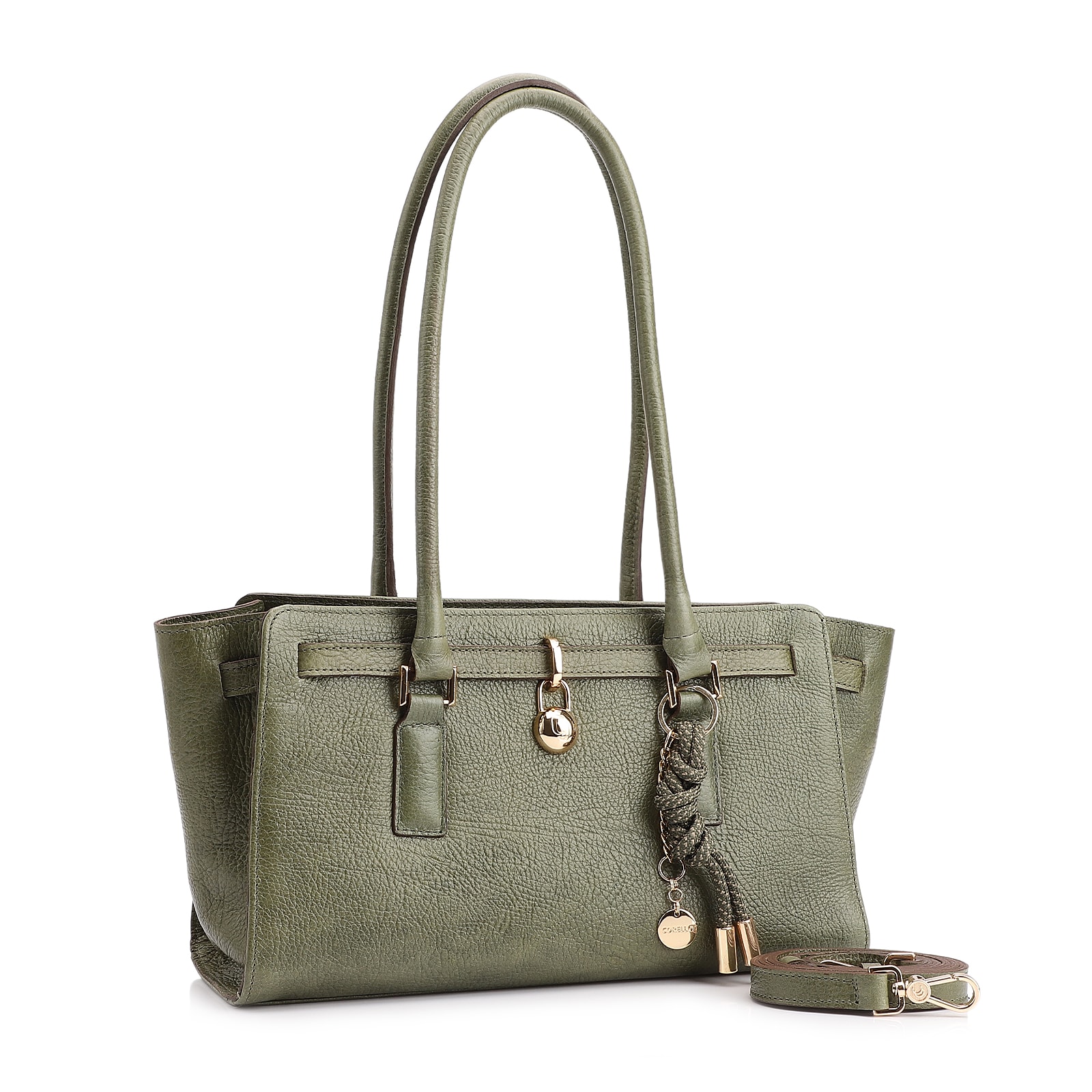 Bolsa Tote Couro Antique Verde