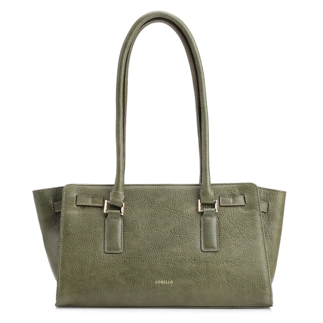 Bolsa Tote Couro Antique Verde - foto 3