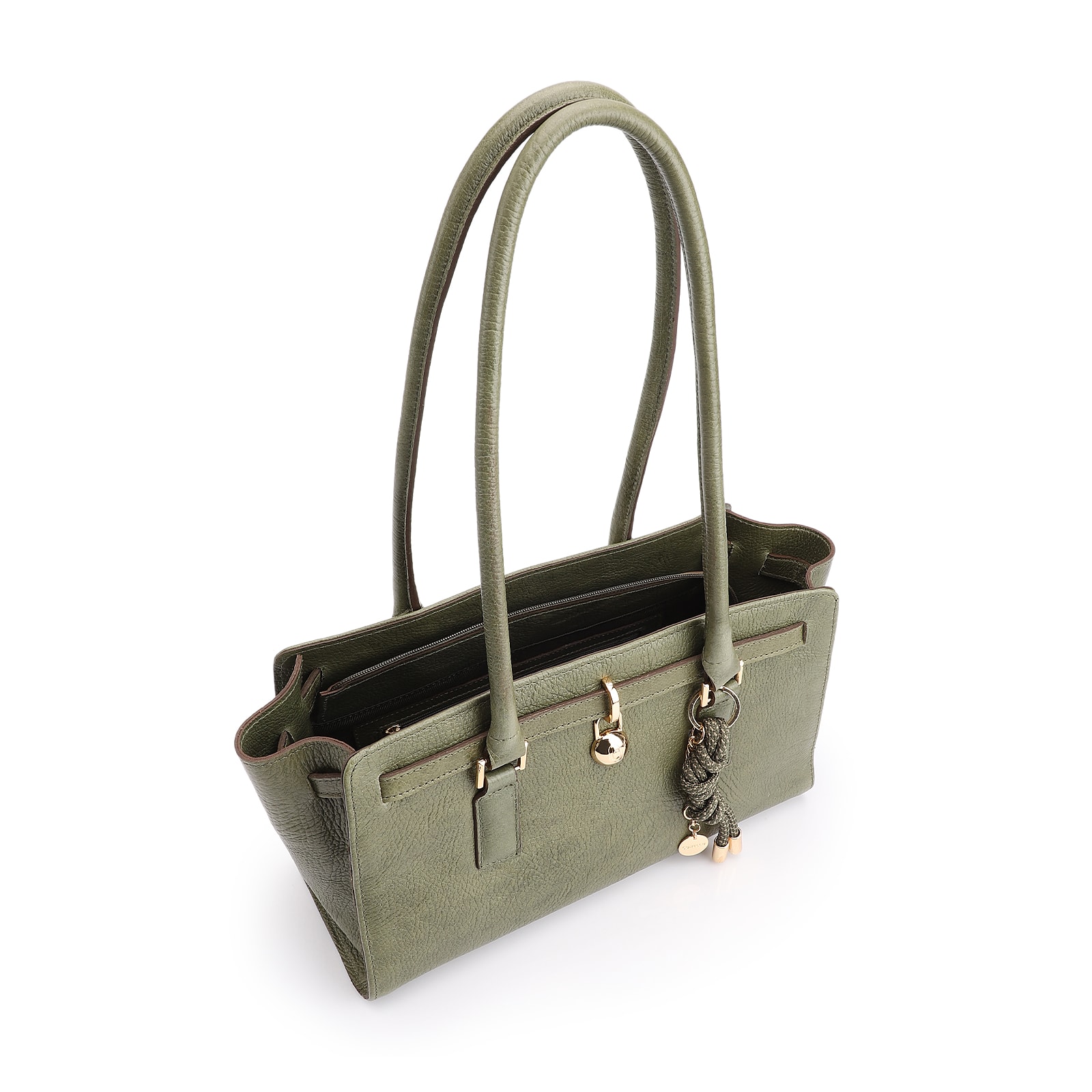 Bolsa Tote Couro Antique Verde