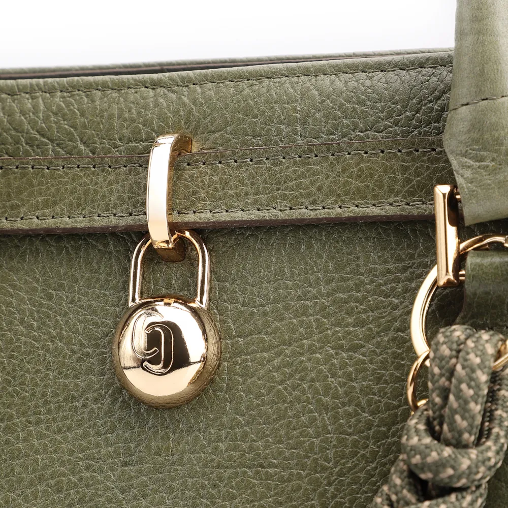 Bolsa Tote Couro Antique Verde - imagem 7