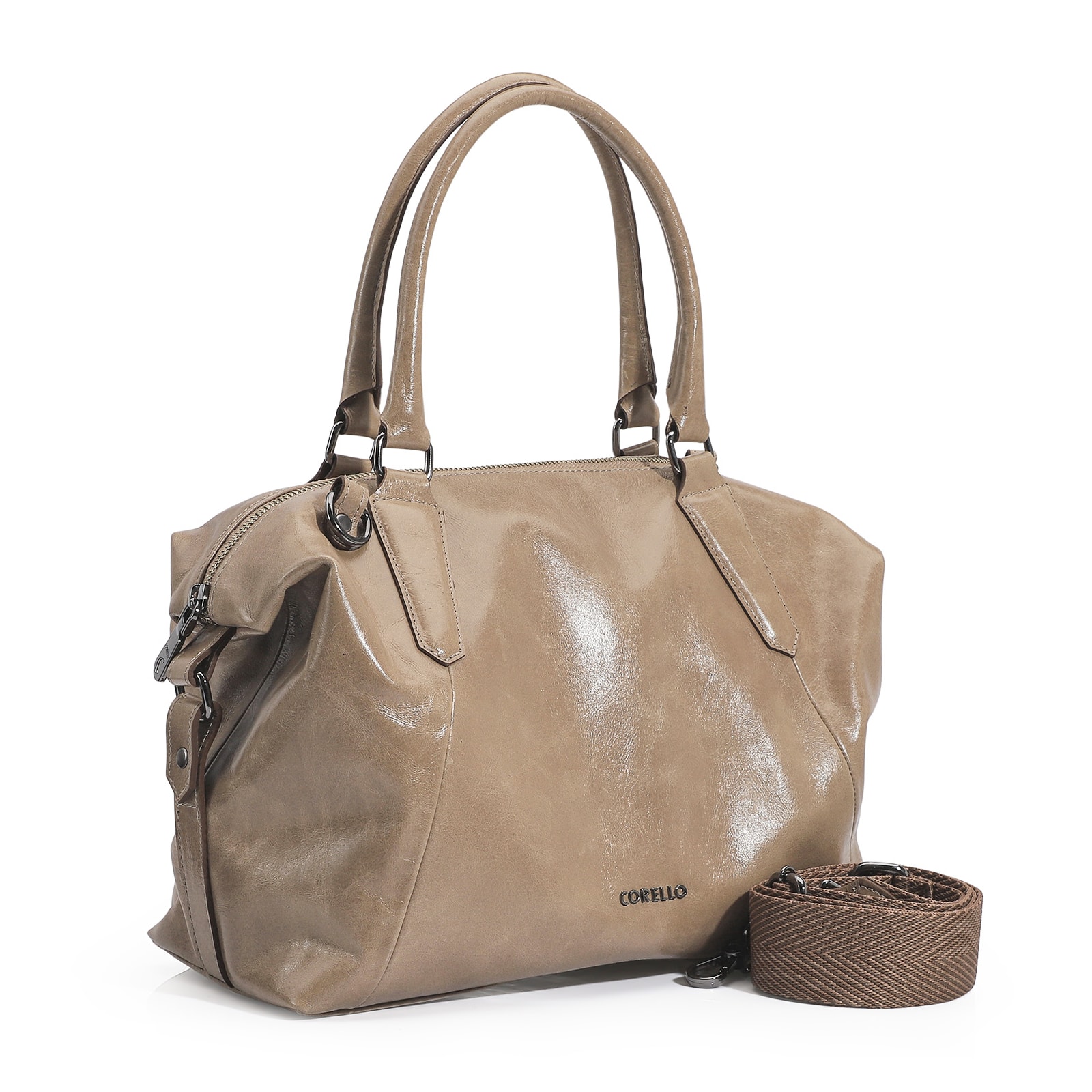 Bolsa Tote Couro Argila