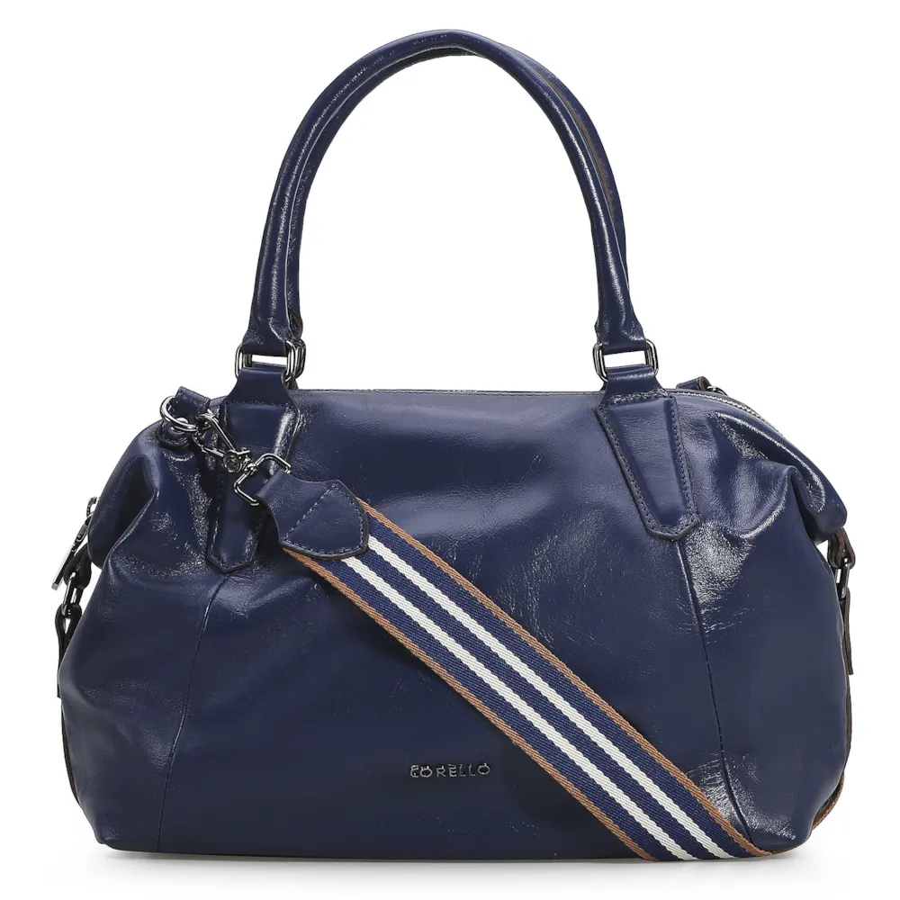 Bolsa Tote Couro Azul