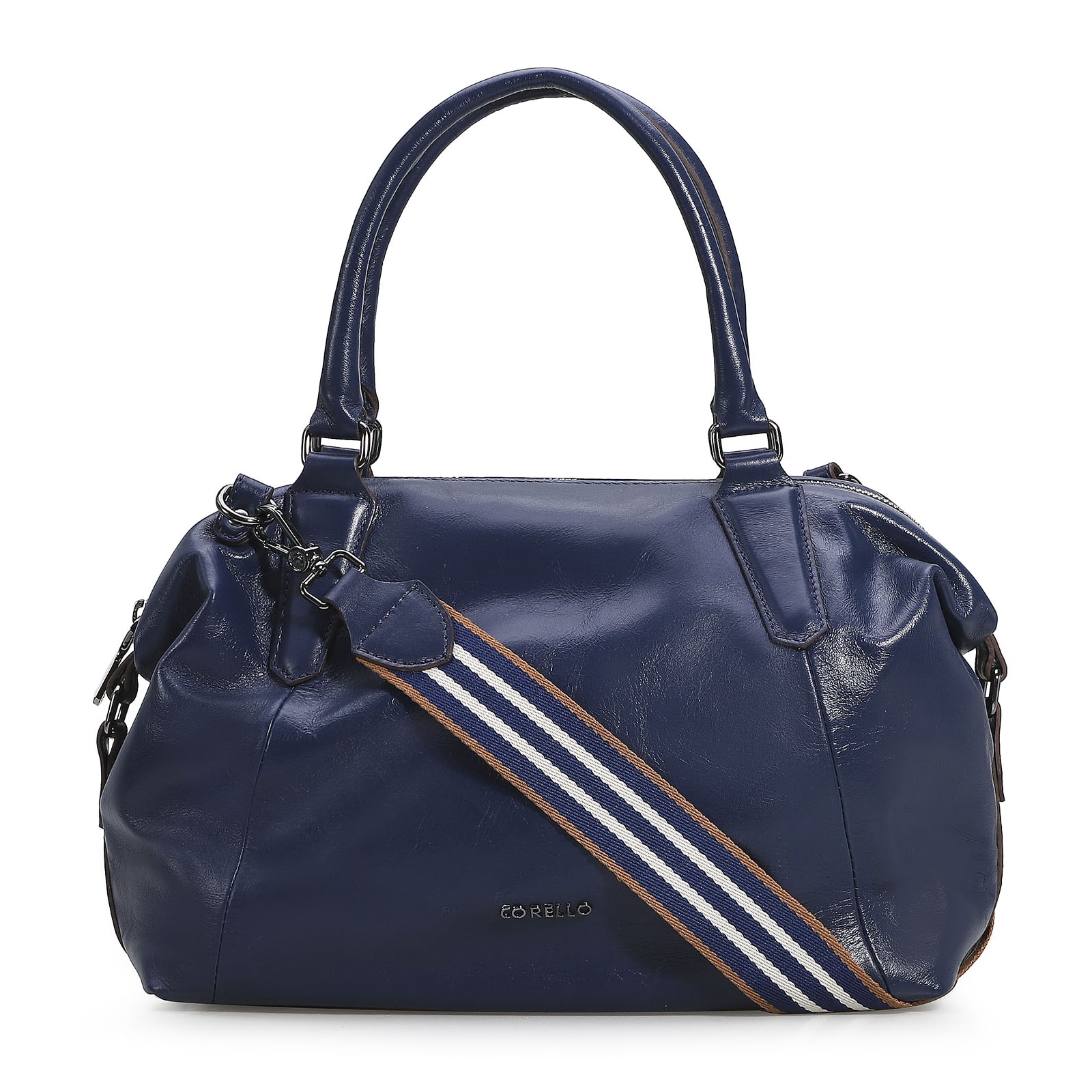 Bolsa Tote Couro Azul