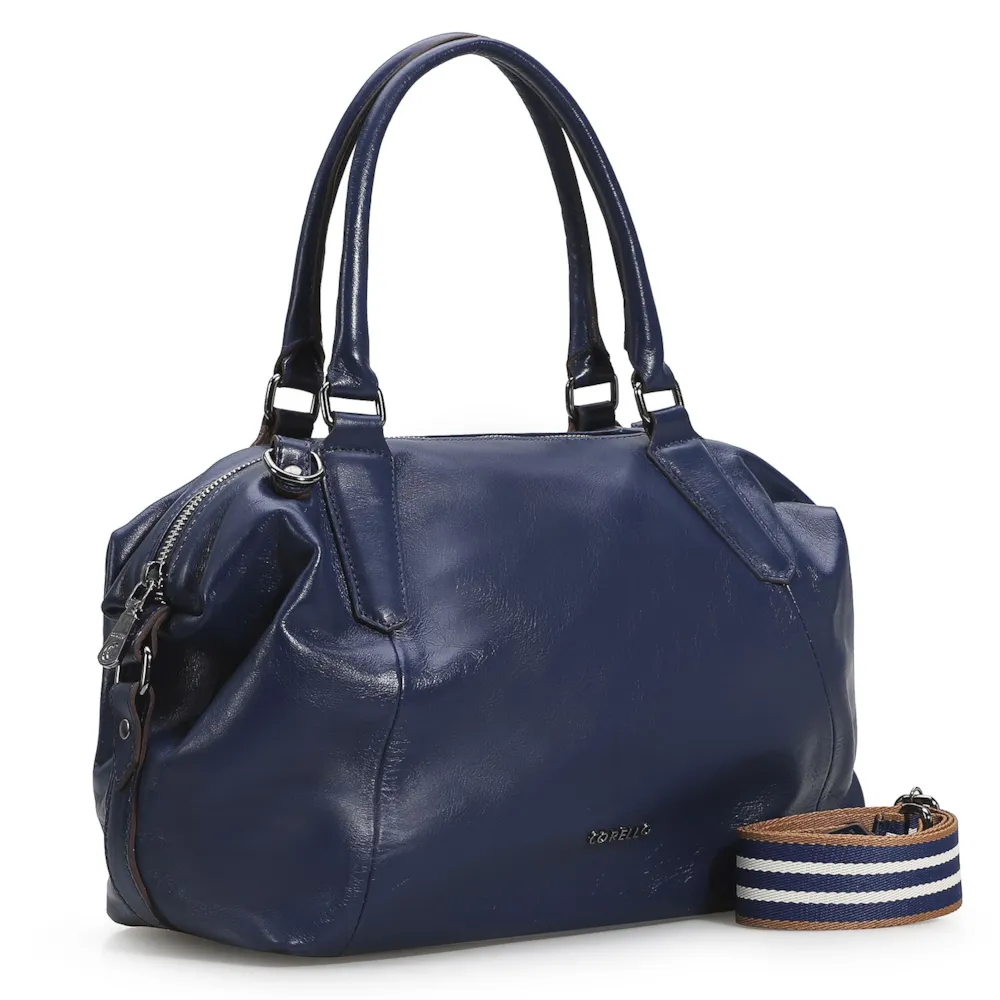 Bolsa Tote Couro Azul - imagem 2