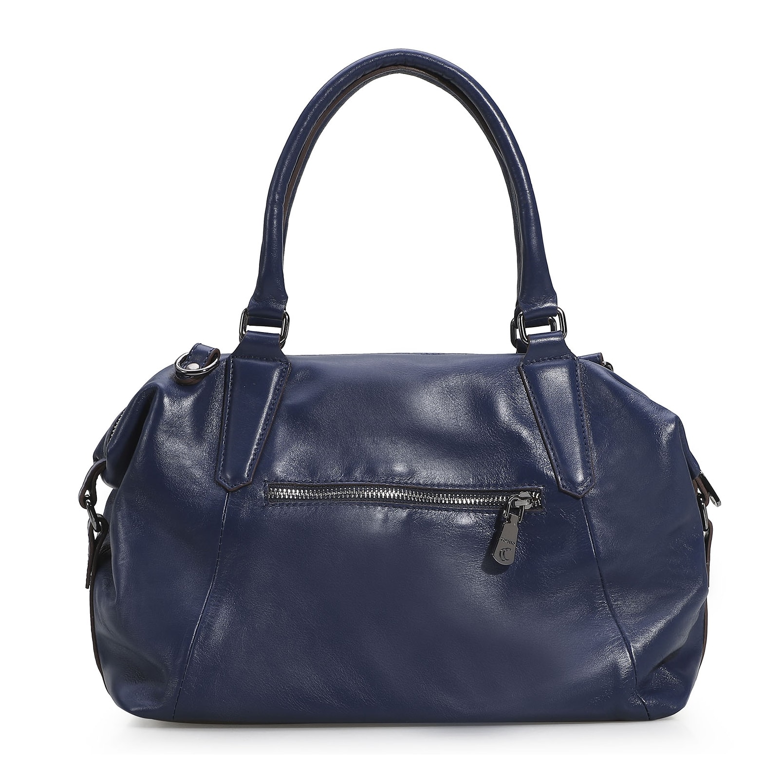 Bolsa Tote Couro Azul