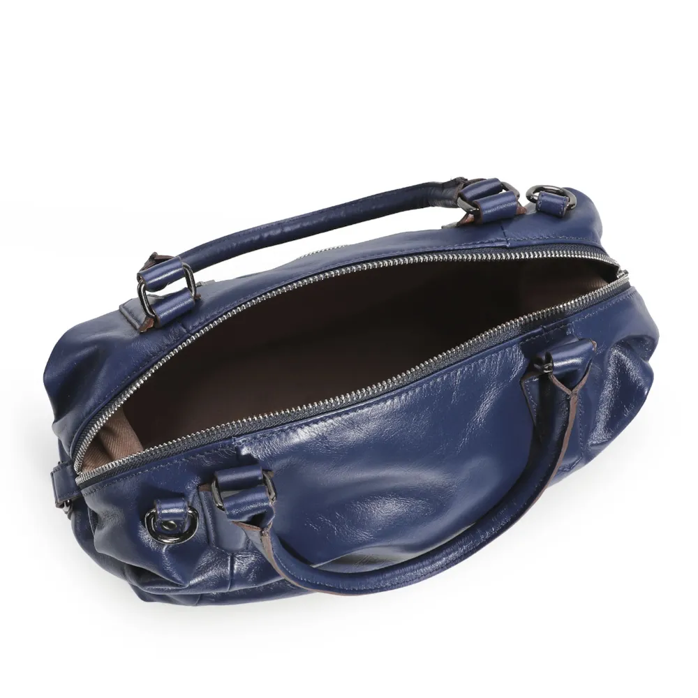 Bolsa Tote Couro Azul - imagem 4