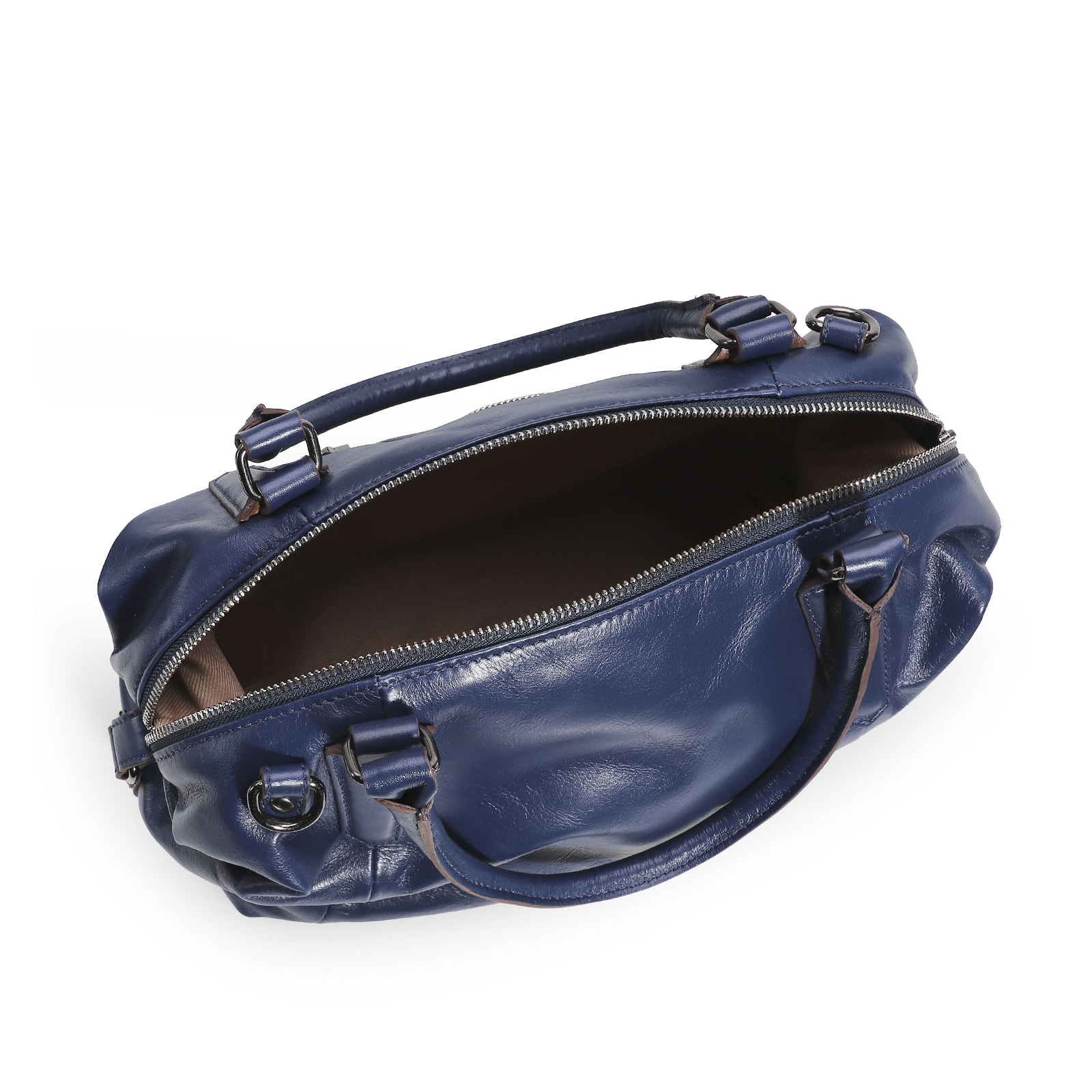 Bolsa Tote Couro Azul